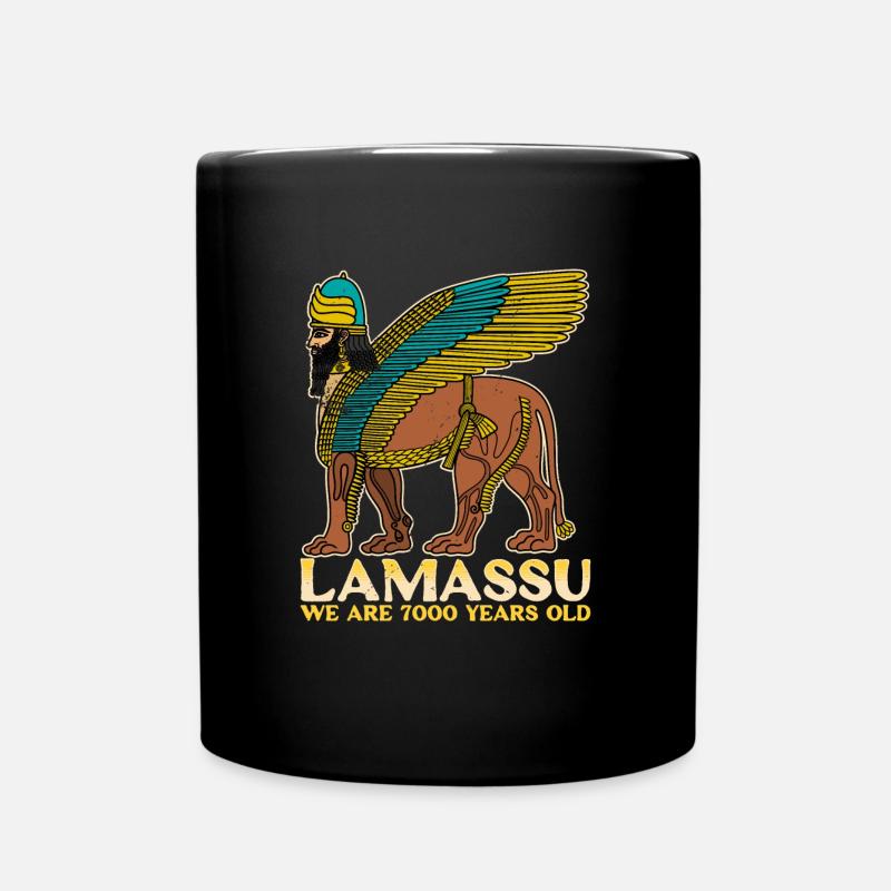 Lamassu Mésopotamie Babylone divinité Antiquités - Mug uni - noir