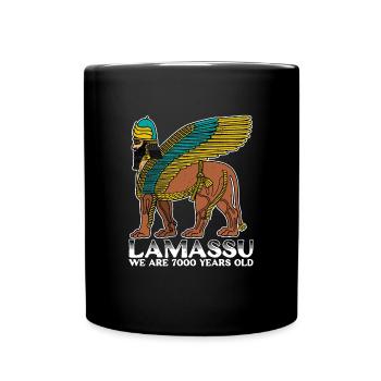 Lamassu Mesopotamien Babylon Gottheit Antik - Tasse einfarbig - Schwarz - Vorne