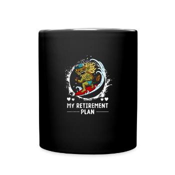 Bali Surfer Barong Summer Indonesia Holidays - Full Colour Mug - black - Front
