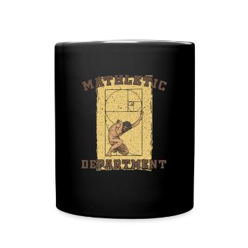 Kunst Goldener Schnitt Mathe Geometrie Zahlen - Tasse einfarbig - Schwarz - Vorne