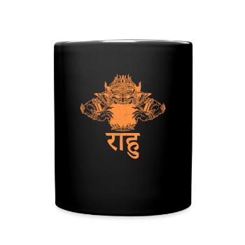 Kambodscha Rahu Tempel Hindu Khmer Flagge - Tasse einfarbig - Schwarz - Vorne