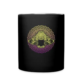 Hindu Tempel Religion Rahu Khmer Hanuman - Tasse einfarbig - Schwarz - Vorne
