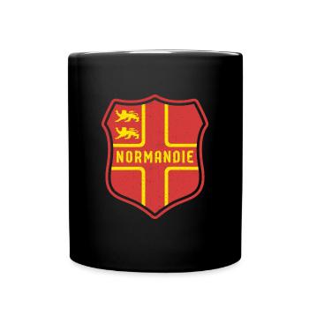 Normannisch Falgge Normandie Region Urlaub Strand - Tasse einfarbig - Schwarz - Vorne
