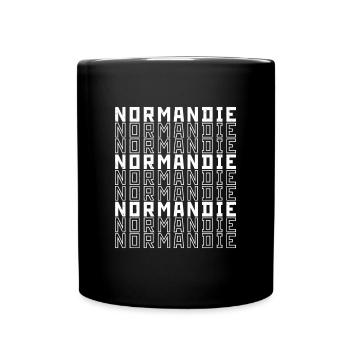 Normandie Herzogtum Frankreich Reise Urlaub Region - Tasse einfarbig - Schwarz - Vorne