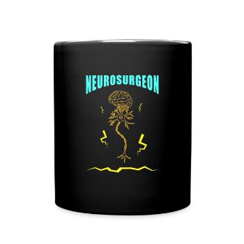 Neurologie Gehirn Neurologe Neuron Medizin - Tasse einfarbig - Schwarz - Vorne