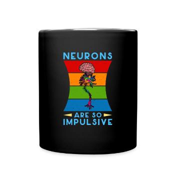 Gehirn Arzt Neurologie Anatomie Neurochirurg - Tasse einfarbig - Schwarz - Vorne