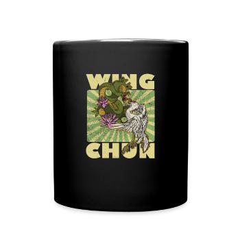 Kampfsport Wing Chun Tsun Selbstverteidigung - Tasse einfarbig - Schwarz - Vorne