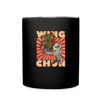 Kampfsport Wing Chun Tsun Selbstverteidigung - Tasse einfarbig - Schwarz - Vorne