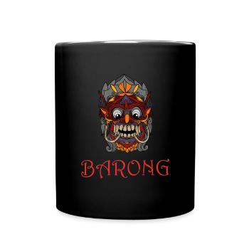 Barong Mythologie Urlaub Bali Indonesien - Tasse einfarbig - Schwarz - Vorne