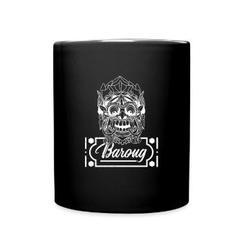 Barong Hinduismus Bali Rangda Mythologie - Tasse einfarbig - Schwarz - Vorne