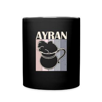 Ayran Türkei National Getränk Türkisch Kuhmilch - Tasse einfarbig - Schwarz - Vorne