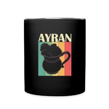 Ayran Türkei National Getränk Türkisch Kuhmilch - Tasse einfarbig - Schwarz - Vorne