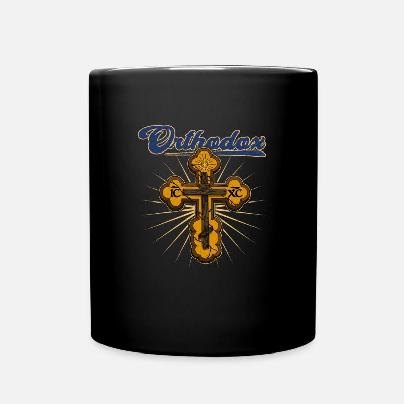 Serbien Serbisch Kreuz Orthodox Religion - Tasse einfarbig - Schwarz