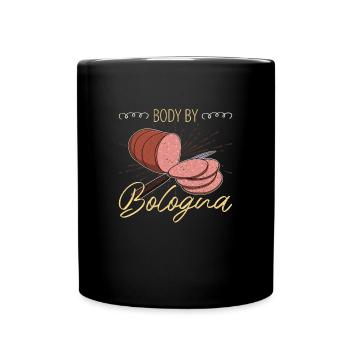 Hausgemachte Bologna Wurst Gericht Italien - Tasse einfarbig - Schwarz - Vorne