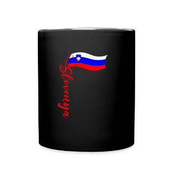 Slovenija Herkunft Slowenische Flagge Balkan - Tasse einfarbig - Schwarz - Vorne