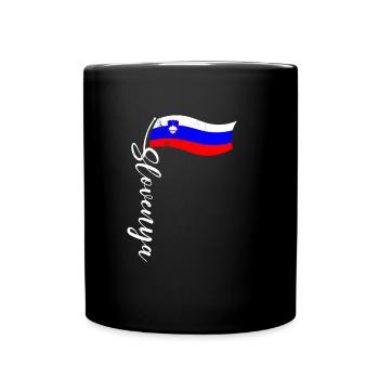 Slovenija Herkunft Slowenische Flagge Balkan - Tasse einfarbig - Schwarz - Vorne