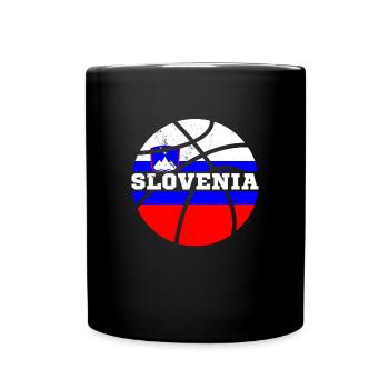 Slowenien Balkanland Slovenija Flagge Reise - Tasse einfarbig - Schwarz - Vorne