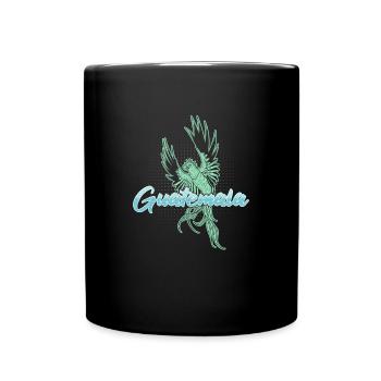 Guatemala National Vogel Quetzal Tropisch - Tasse einfarbig - Schwarz - Vorne
