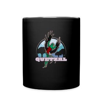 Paradiesvogel Guatemala Quetzal Tropisch Vogel - Tasse einfarbig - Schwarz - Vorne