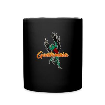Guatemala National Vogel Quetzal Tropisch - Tasse einfarbig - Schwarz - Vorne