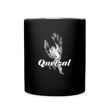 Quetzalteca Vogel Tropisch Antigua Guatemala - Tasse einfarbig - Schwarz - Vorne