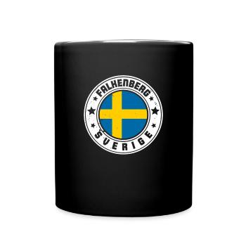 Schweden Schwedisch Sverige Urlaub Wikinger Volk - Tasse einfarbig - Schwarz - Vorne