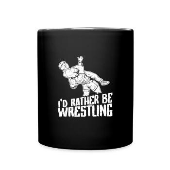 Freistilringen Wrestler Wrestling Ringen Suplex - Tasse einfarbig - Schwarz - Vorne