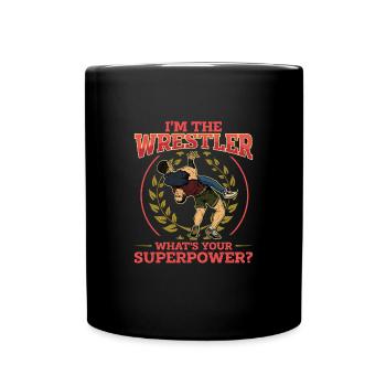 Wrestling Sportart Wrestler Suplex Ringen Sport - Tasse einfarbig - Schwarz - Vorne
