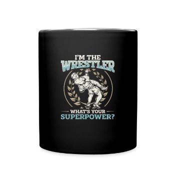 Wrestling Sportart Wrestler Suplex Ringen Sport - Tasse einfarbig - Schwarz - Vorne