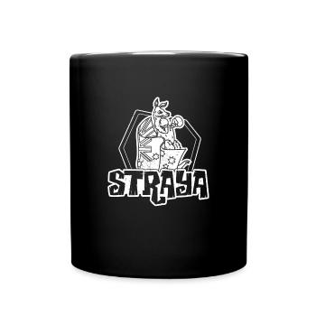 Australier Känguru Australien Flagge Boxen - Tasse einfarbig - Schwarz - Vorne
