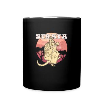 Australien G'day Känguru Souvenir Tiere Urlaub - Tasse einfarbig - Schwarz - Vorne