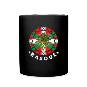 Spanien Euskal Herria Laubrur Basken Reisen - Tasse einfarbig - Schwarz - Vorne