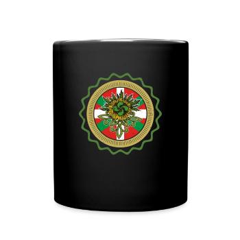 Euskal Herria Pamplona Basken Patriotisch - Tasse einfarbig - Schwarz - Vorne