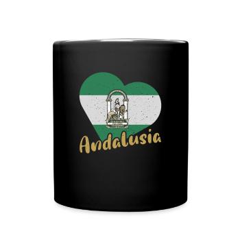 Halbinsel Spanien Andalusien Sevilla Granada - Tasse einfarbig - Schwarz - Vorne
