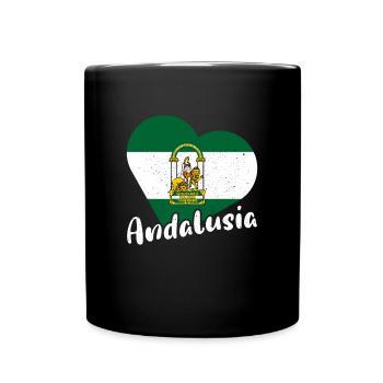 Halbinsel Spanien Andalusien Sevilla Granada - Tasse einfarbig - Schwarz - Vorne