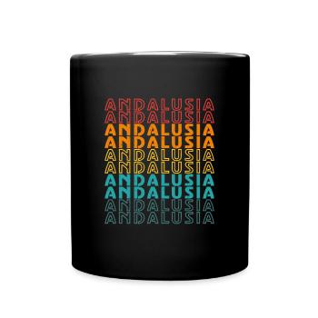Spanien Sevilla Andalusien Iberische Flagge - Tasse einfarbig - Schwarz - Vorne