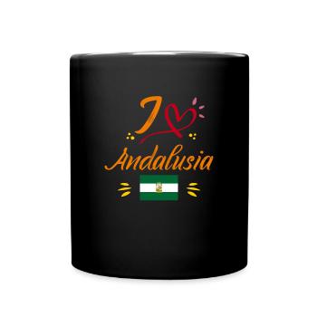 Sevilla Flagge Iberische Halbinsel Spanien - Tasse einfarbig - Schwarz - Vorne
