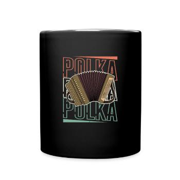 Akkordeon Musiker Volksmusik Musikschule - Tasse einfarbig - Schwarz - Vorne