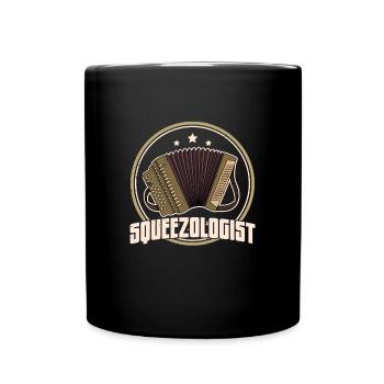 Musik Hobby Akkordeon Volksmusik Klavier - Tasse einfarbig - Schwarz - Vorne