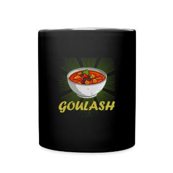 Gulasch Rezept Ungarn Kochbuch Gericht Essen - Tasse einfarbig - Schwarz - Vorne