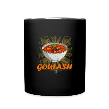 Gulasch Rezept Ungarn Kochbuch Gericht Essen - Tasse einfarbig - Schwarz - Vorne