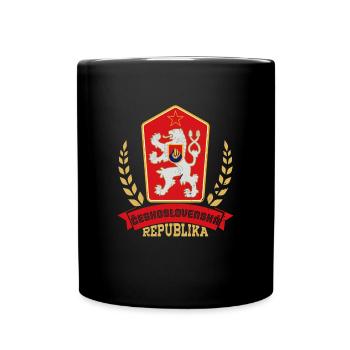 Europa Tschechoslowakei Geschichte National - Tasse einfarbig - Schwarz - Vorne