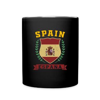 Hispania Madrid Spanien Espana Spanische - Tasse einfarbig - Schwarz - Vorne