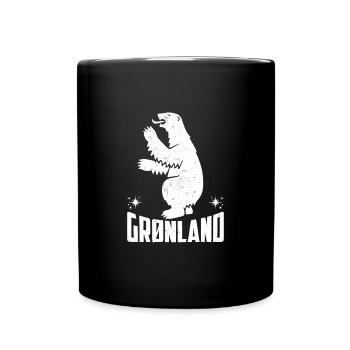Grönland Kunst Tupilaq Kalaallit Religion - Tasse einfarbig - Schwarz - Vorne