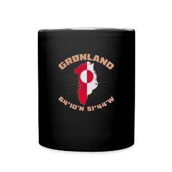 Inuit Religion Kunst Tupilaq Grönland Herkunft - Tasse einfarbig - Schwarz - Vorne
