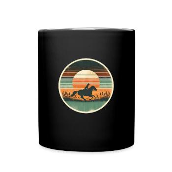 Cow-boy - Mug uni - noir - Devant