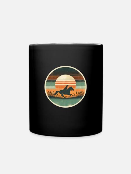Cowboy - Tasse einfarbig - Schwarz