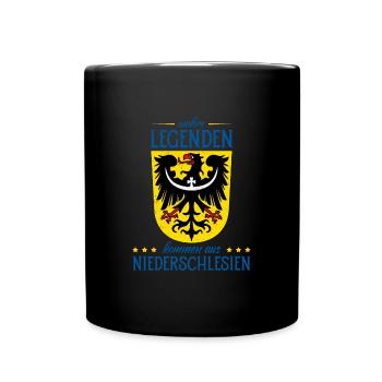 Schlesien Herkunft Provinz Region Deutschland - Tasse einfarbig - Schwarz - Vorne
