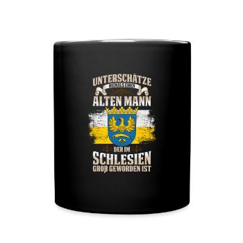 Schlesien Wappen Provinz Schlesisch Region - Tasse einfarbig - Schwarz - Vorne