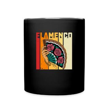 Cante Flamenco Andalusien Sevilla Reise Tanz - Tasse einfarbig - Schwarz - Vorne
